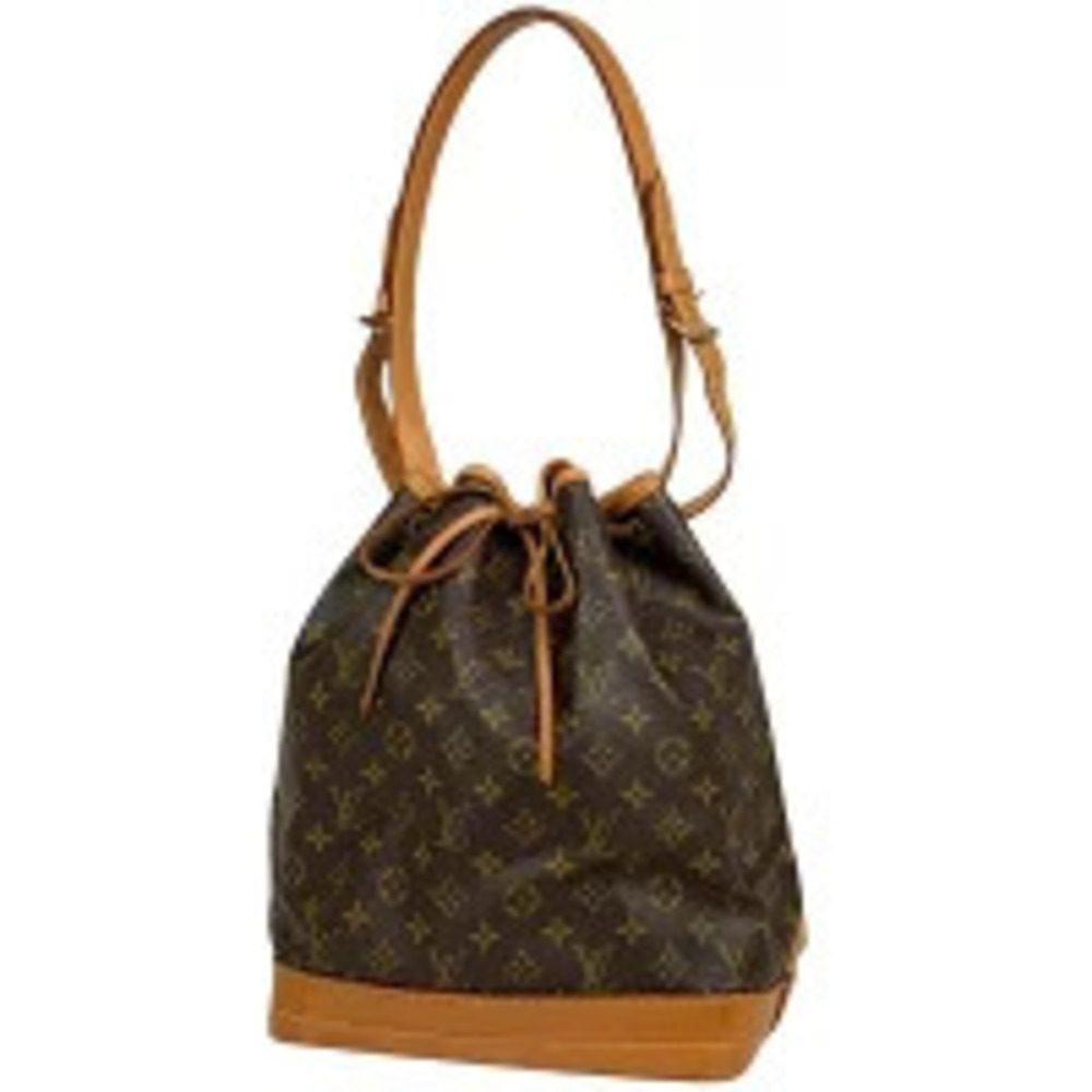 Louis Vuitton Noe Hobo Drawstring Shoulder Bag Monogram Brown